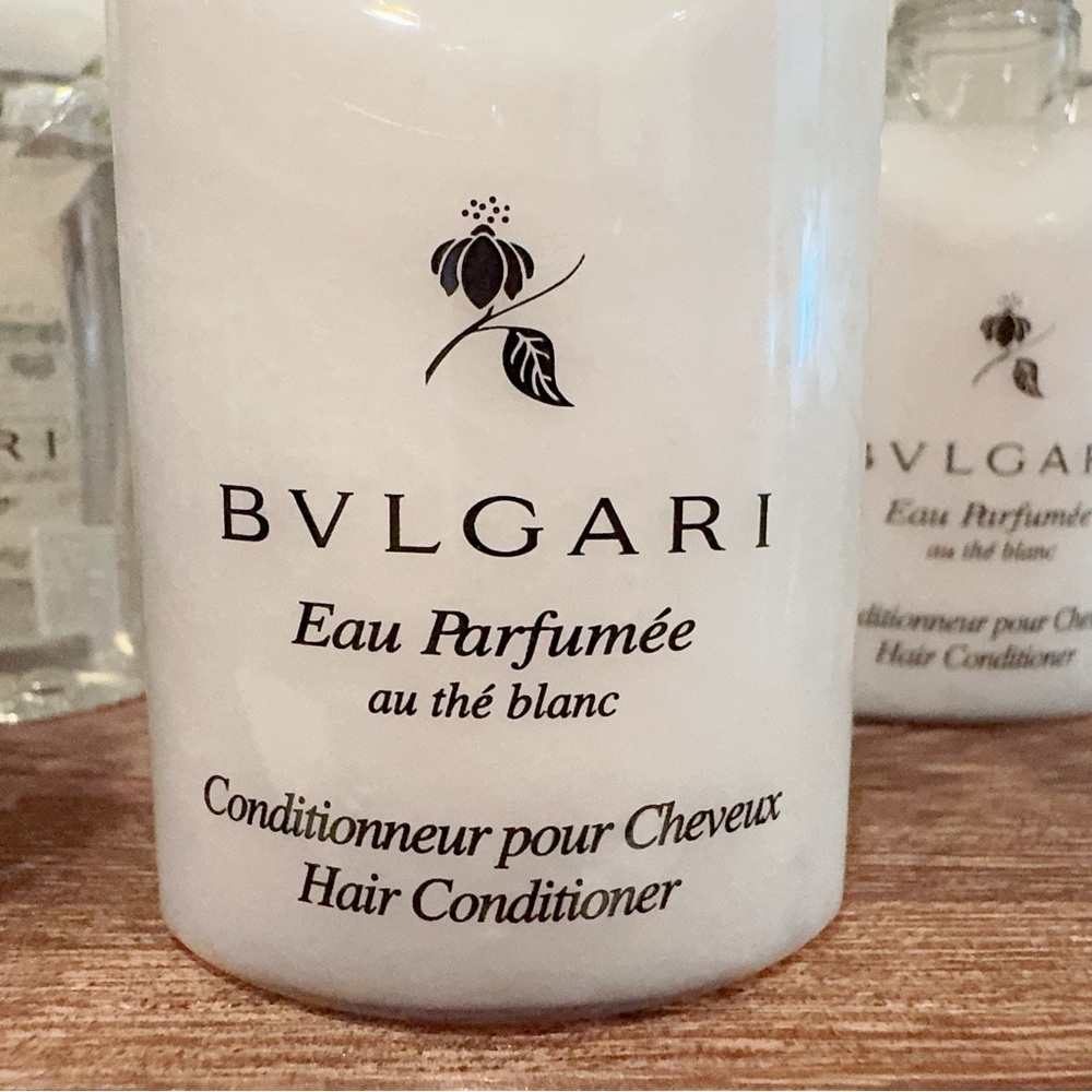 Bvlgari Au the Blanc White Tea 5 Shampoo + 5 Conditioner Total 400ml NEW - Picture 3 of 7